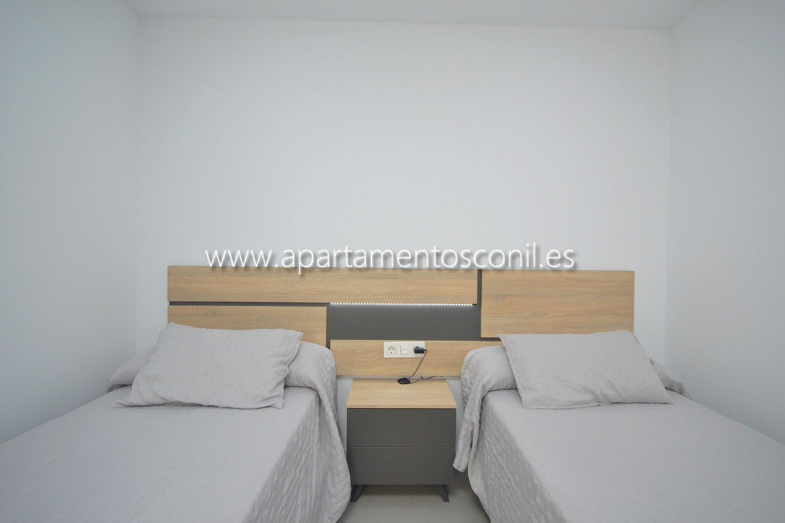 Cabecero del dormitorio de 2 camas