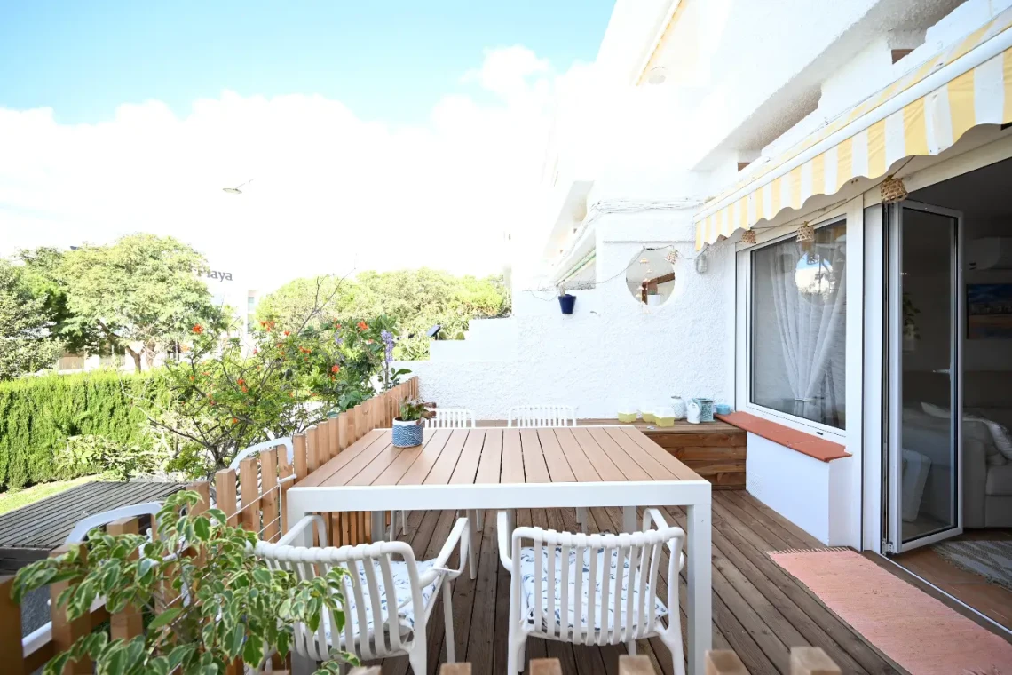 Mesa de la terraza